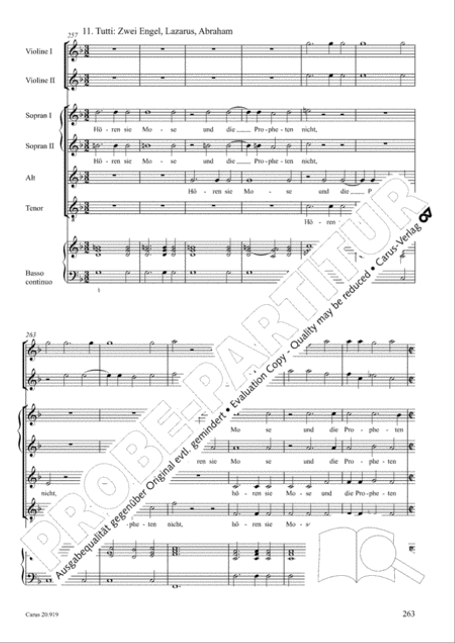 Opera varia I. Works with 1-7 parts (Complete edition, vol. 19) [Werke mit 1-7 obligaten Stimmen] Score scores gallery preview page 320