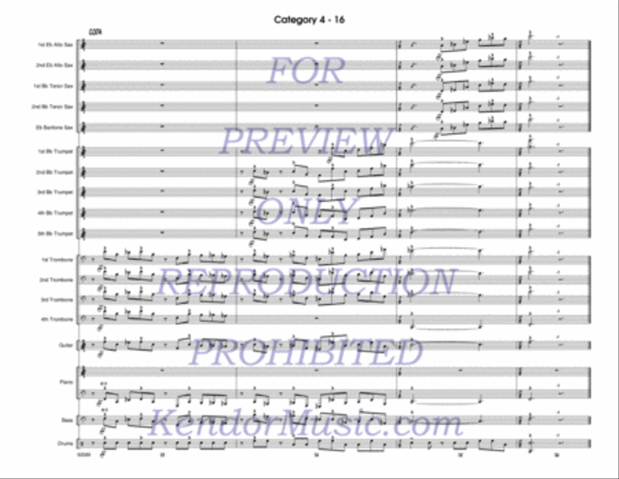 Category 4 Jazz Ensemble scores gallery preview page 17