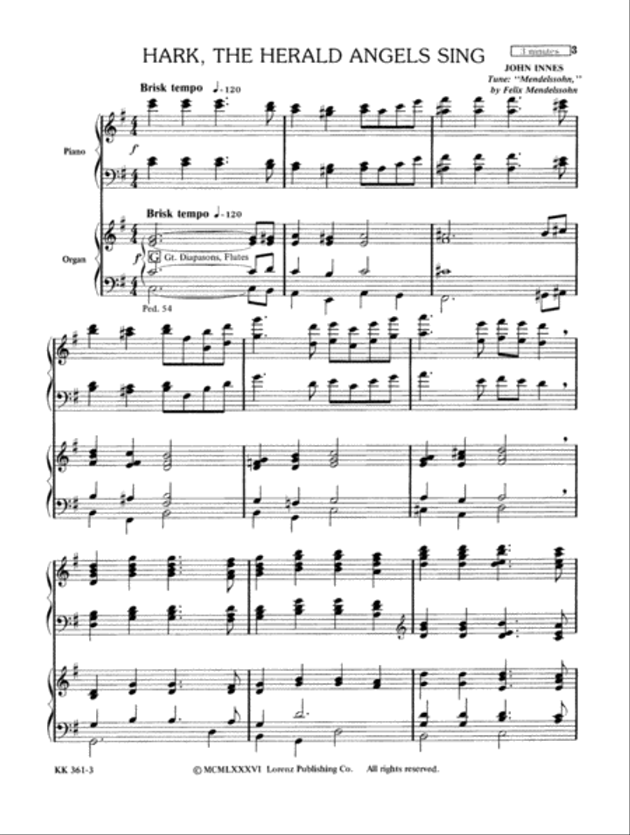 Festival Of Carols For Organ and Piano Vol 2 Organ scores gallery preview page 3