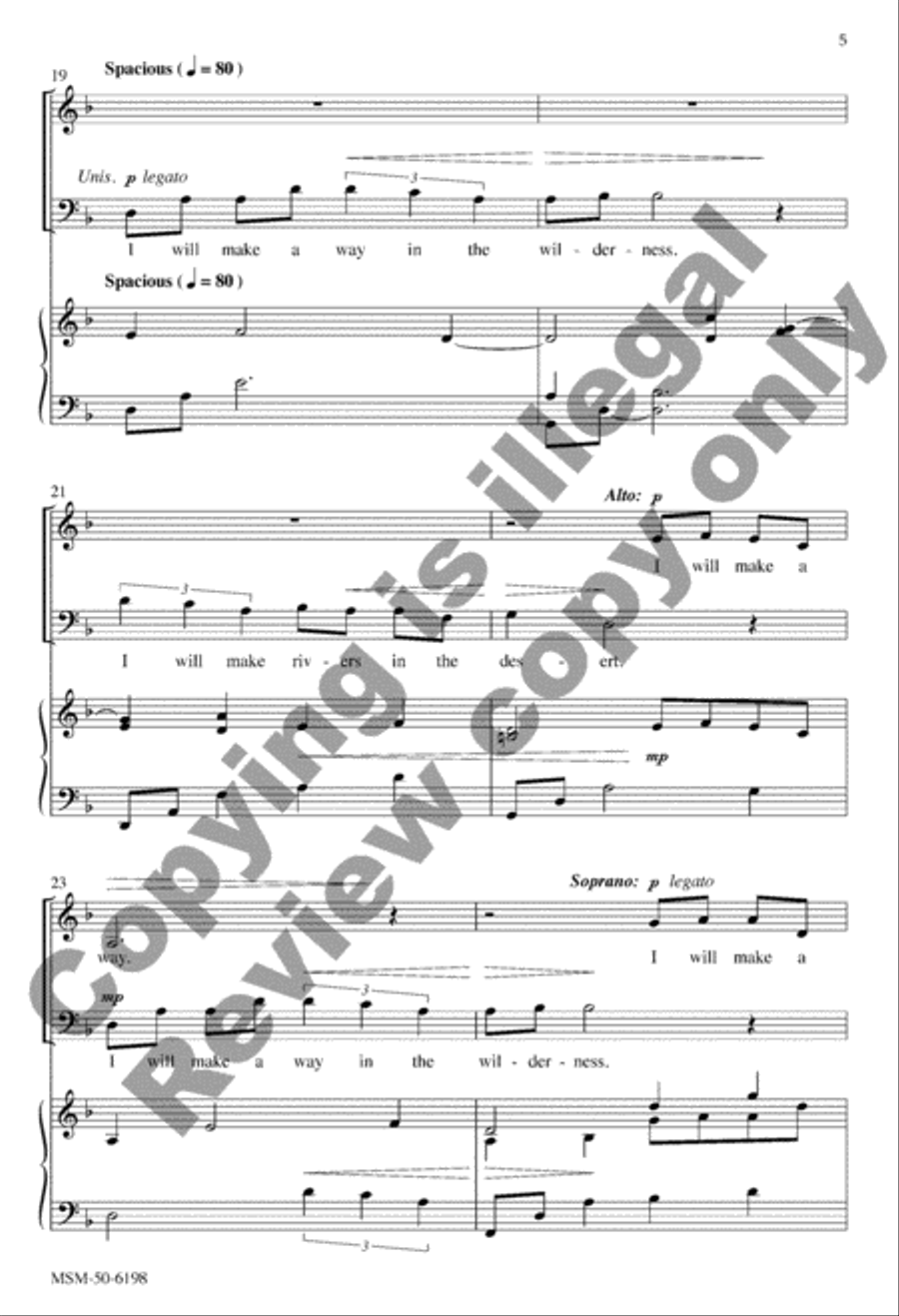 I Will Make a Way! 4-Part scores gallery preview page 5