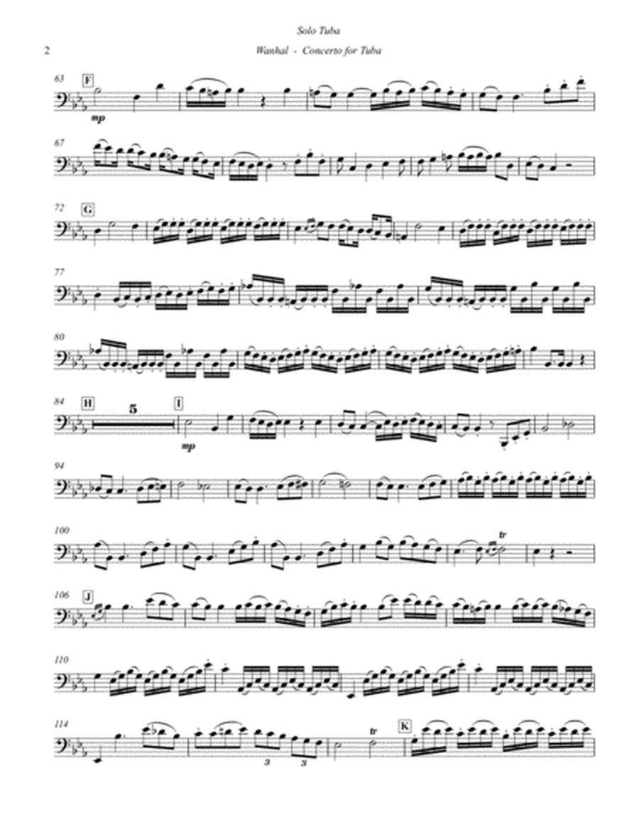 Concerto for Tuba with Piano accompaniment