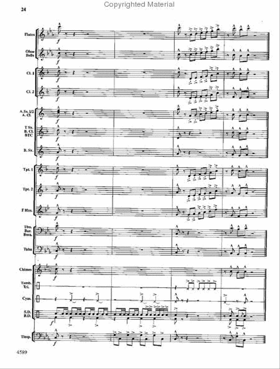 Copper Mountain Legend Concert Band scores gallery preview page 25