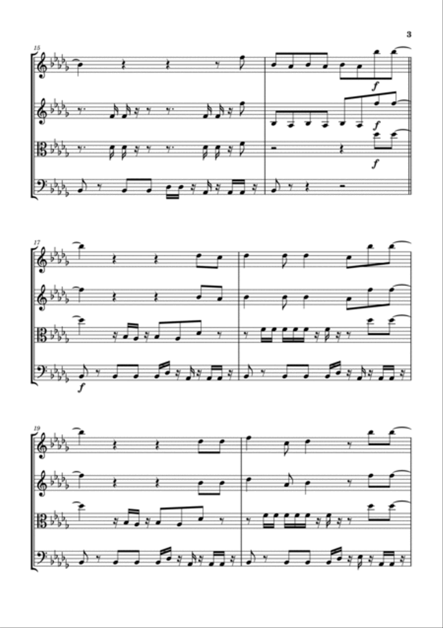 Whiplash String Quartet scores gallery preview page 4