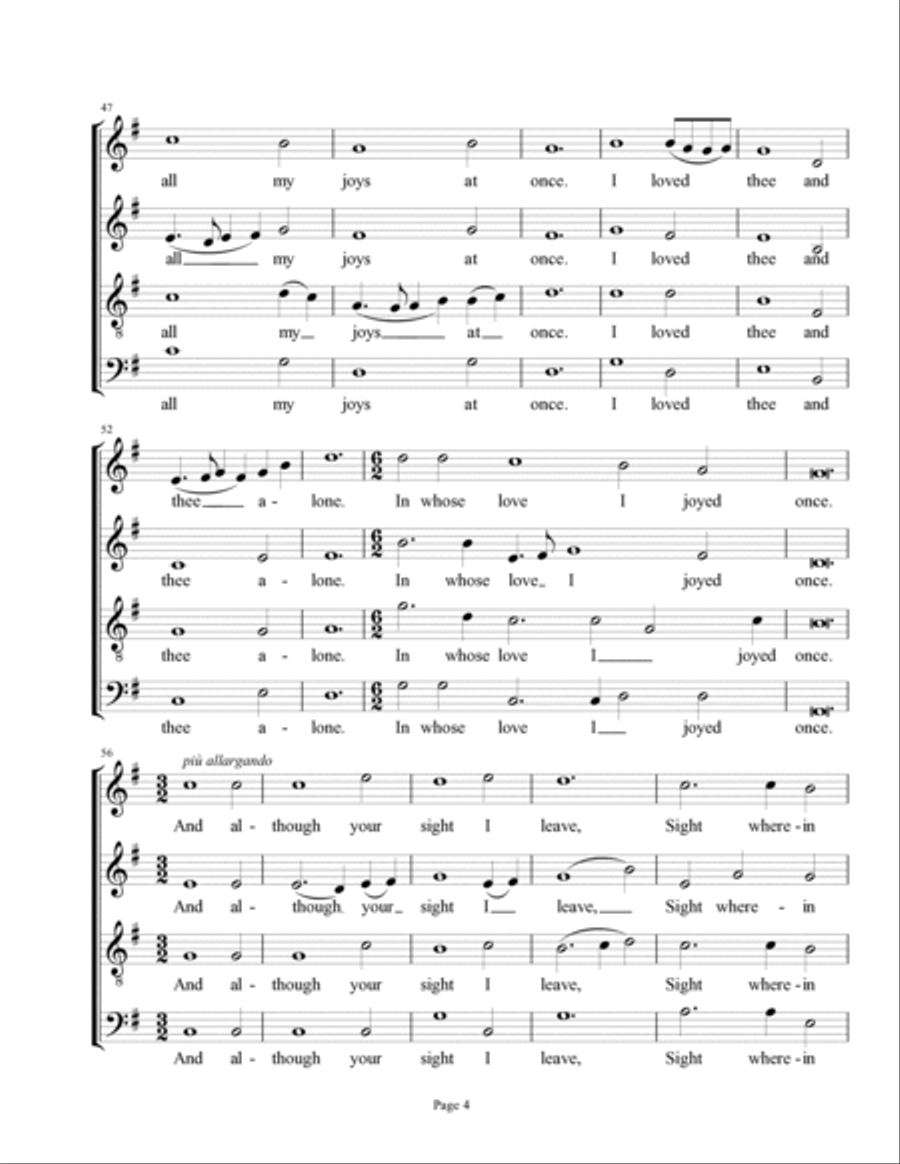 Now, O Now, I Needs Must Part (1597) 4-Part scores gallery preview page 4