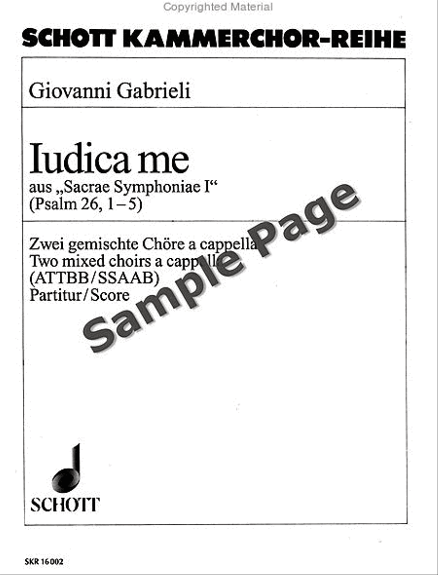Judica me Mixed Choir scores gallery preview page 2