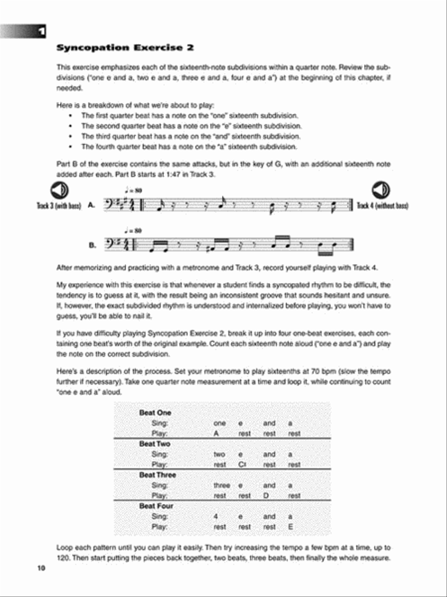 Groove Mastery Bass Guitar Tablature scores gallery preview page 3