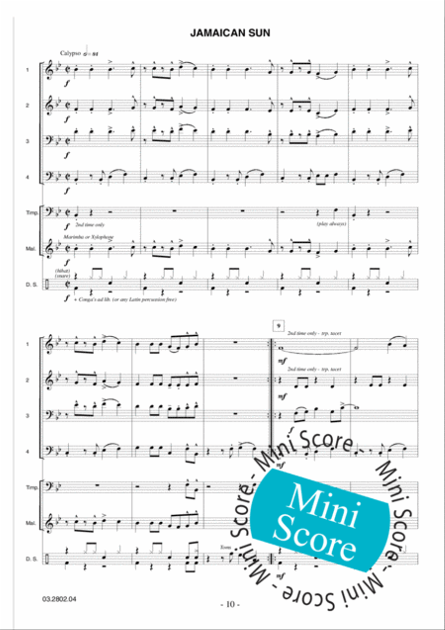 Adventure Games Concert Band scores gallery preview page 14