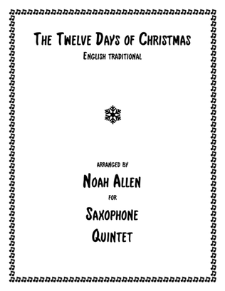 Book cover for The Twelve Days of Christmas (Saxophone Quintet)
