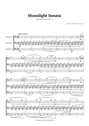 Moonlight Sonata by Beethoven for Trombone Trio