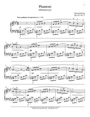 Book cover for Phantom (Drommesyn), Op. 62, No. 5