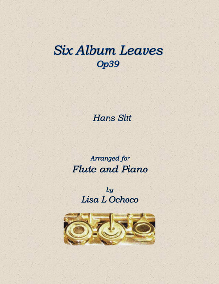 Six Album Leaves Op39 for Flute and Piano image number null