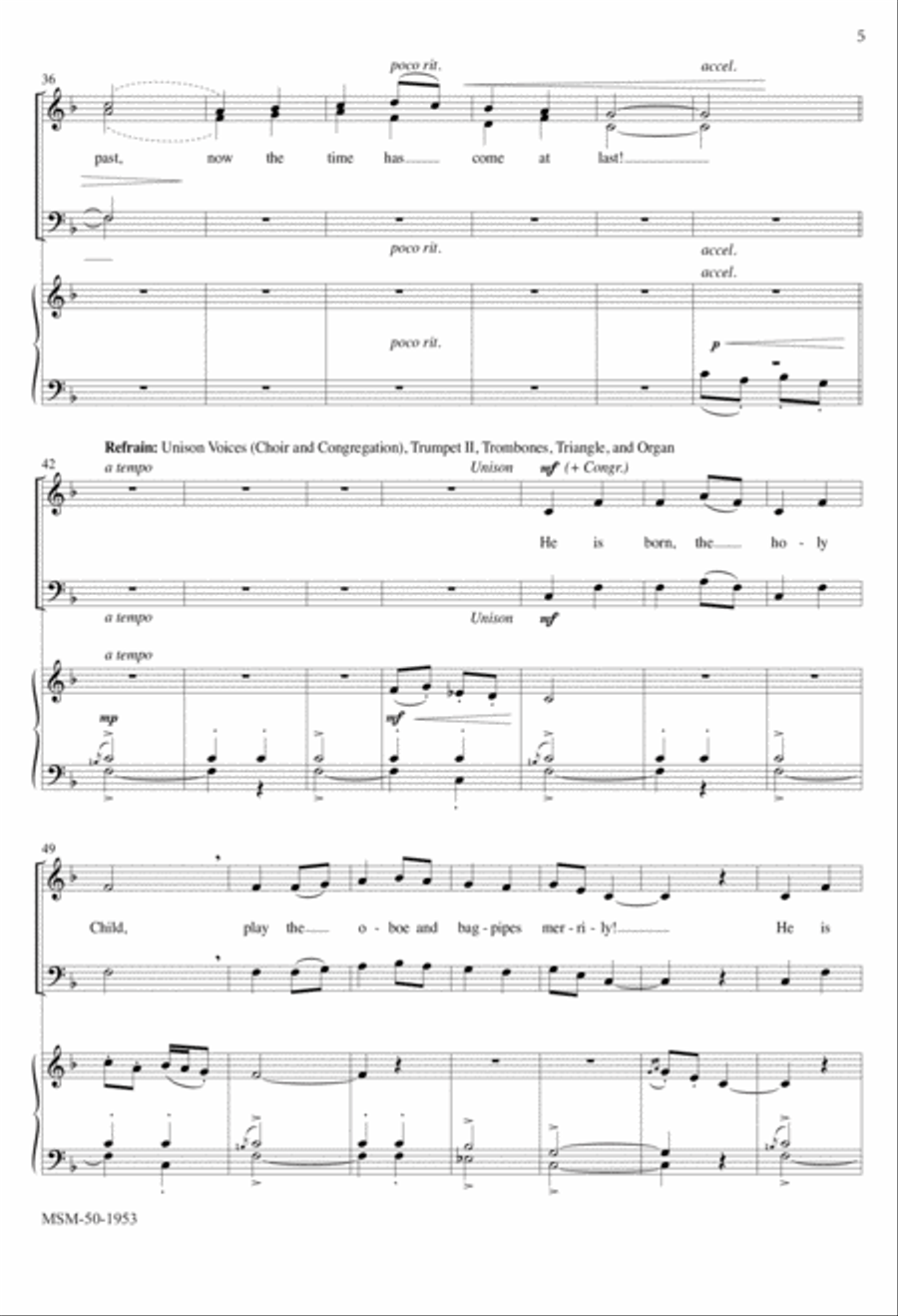 He Is Born 4-Part scores gallery preview page 4