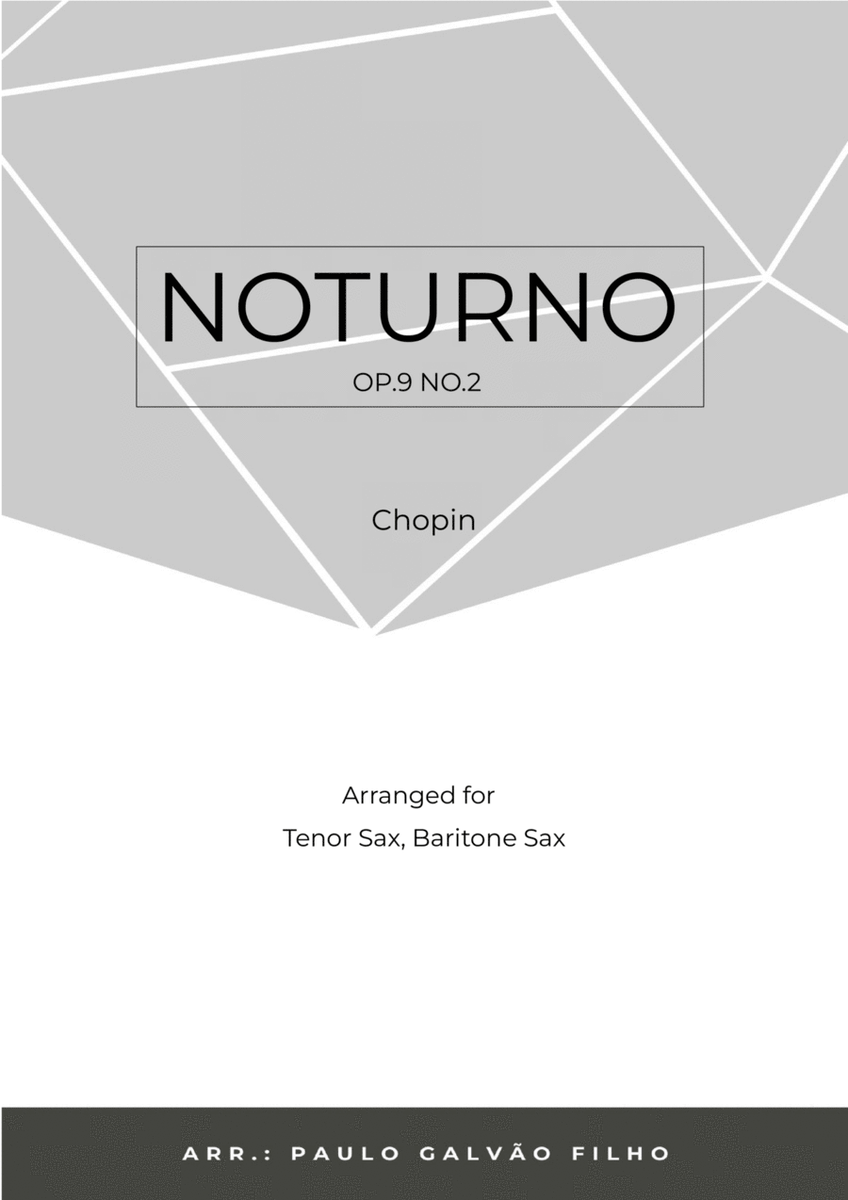 NOTURNO OP.9 NO.2 - CHOPIN - SAX TENOR & BARITONE image number null