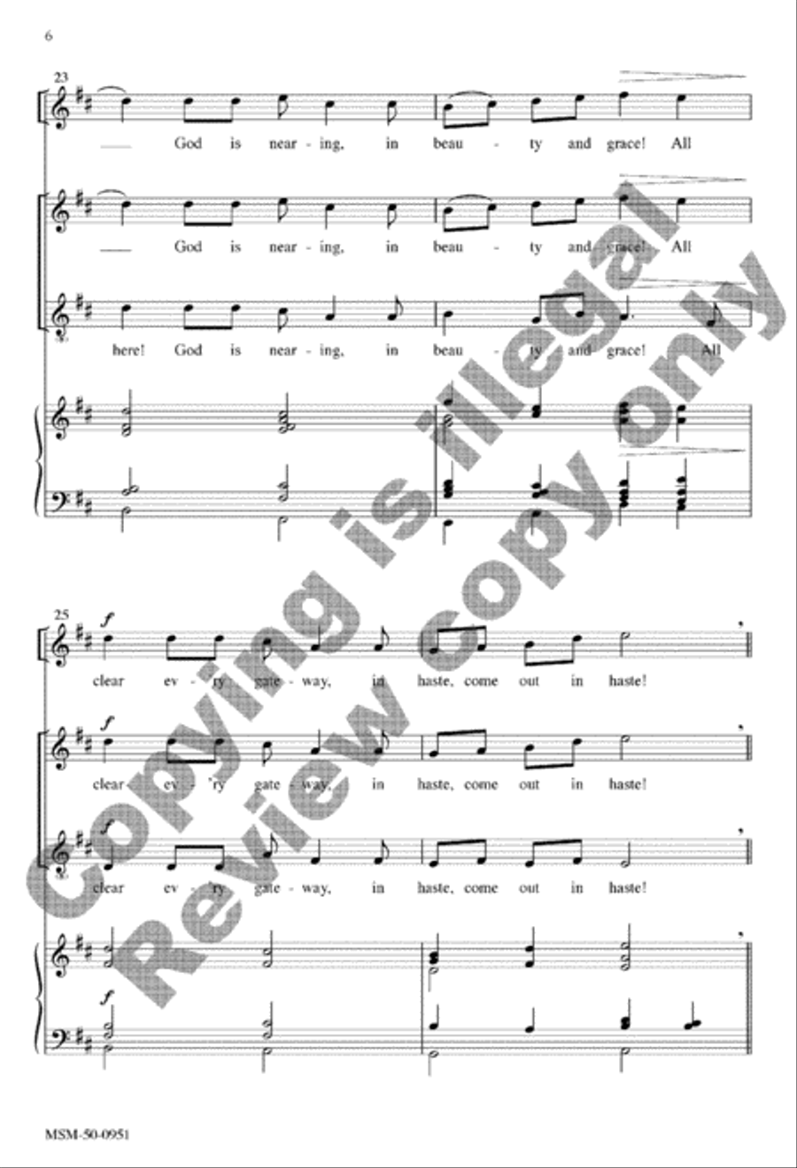 All Earth Is Hopeful 4-Part scores gallery preview page 12