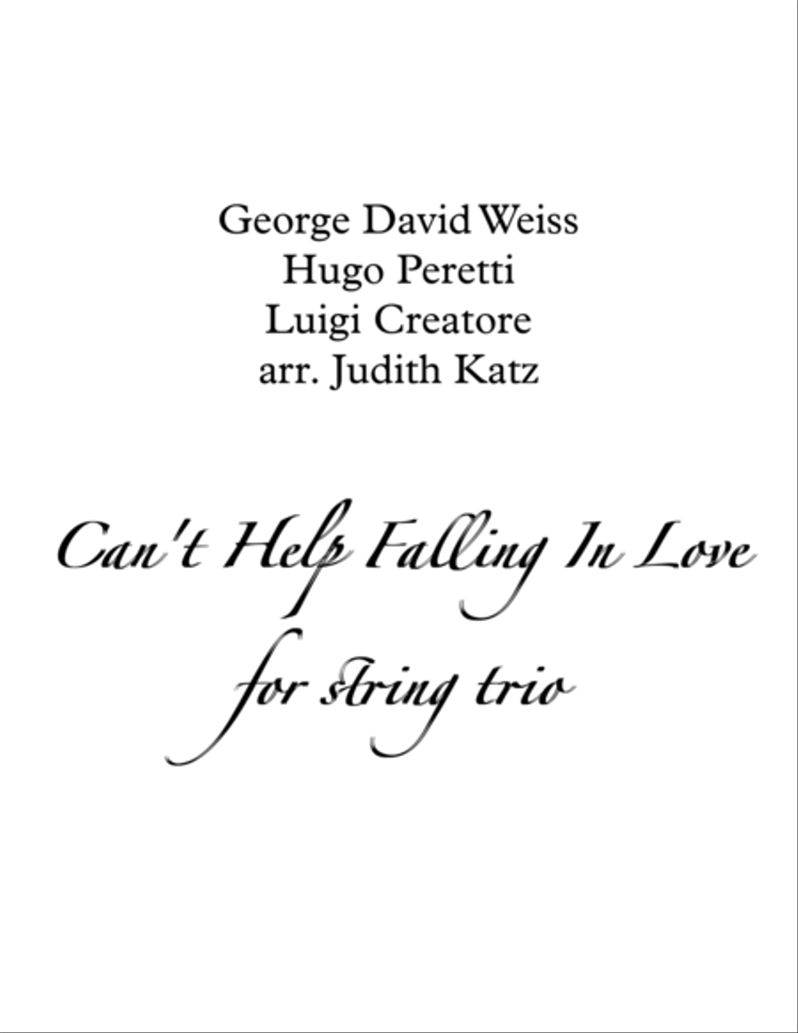 People Will Say We're In Love String Trio scores gallery preview page 1