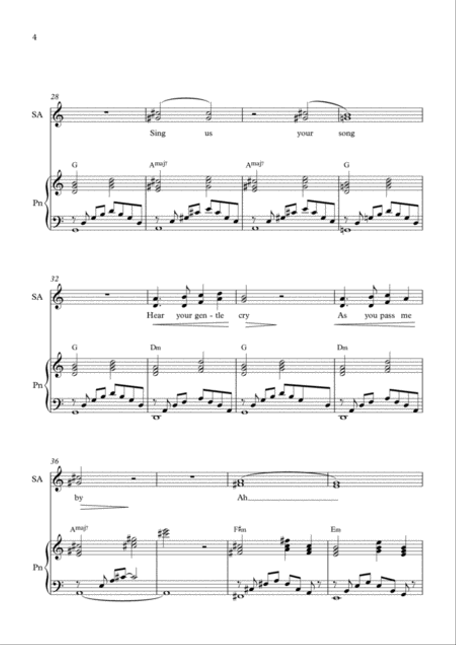 South Wind - female voices (SA) SA scores gallery preview page 4