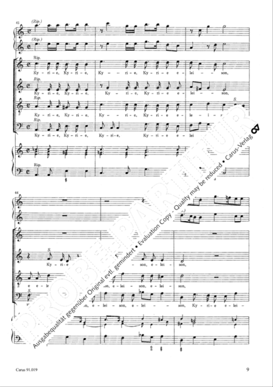 Non sine quare 4-Part scores gallery preview page 12