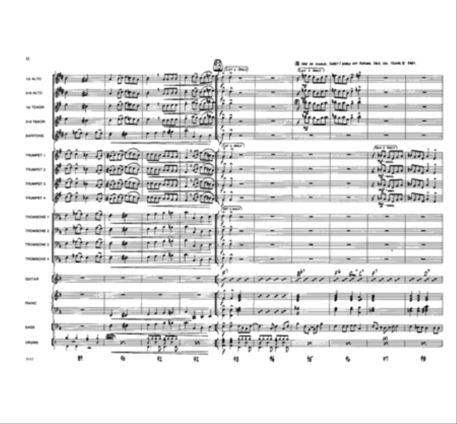 Chops, Don't Fail Me Now Chops, Don't Fail Me Now Jazz Ensemble scores gallery preview page 13