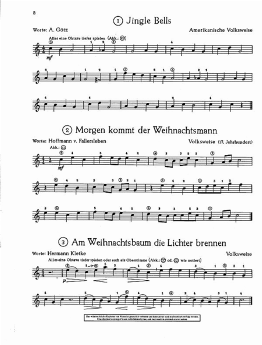 Lieder zur Weihnachtszeit Voice scores gallery preview page 3