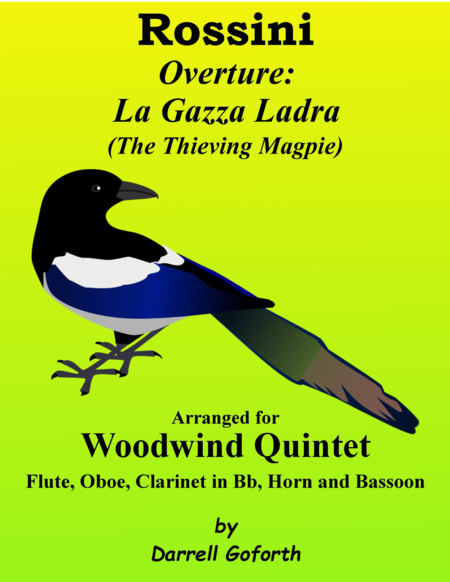 Overture to "La Gazza Ladra" (The Thieving Magpie) for Wind Quintet image number null