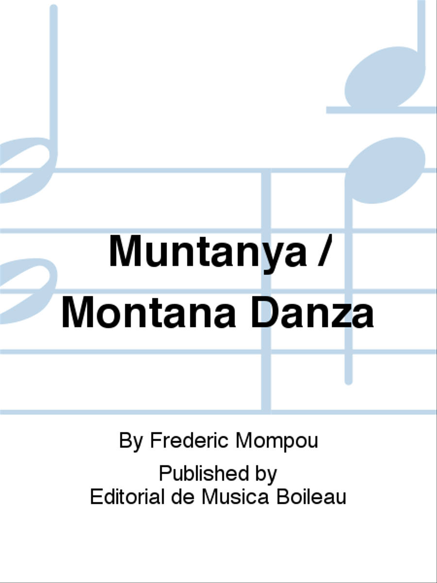 Muntanya / Montana Danza Muntanya / Montana Danza Piano Solo scores gallery preview page 1