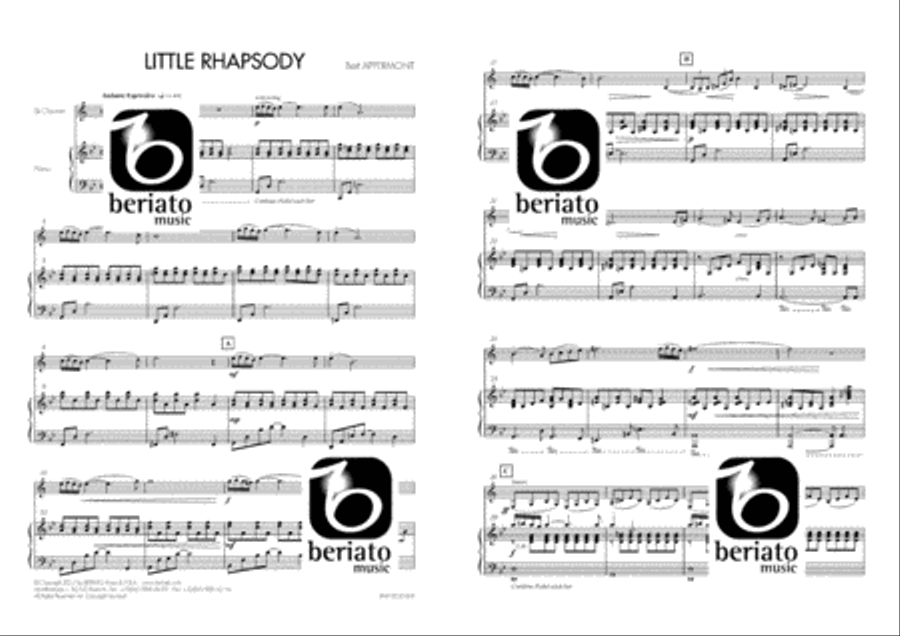 Little Rhapsody Clarinet Solo scores gallery preview page 2