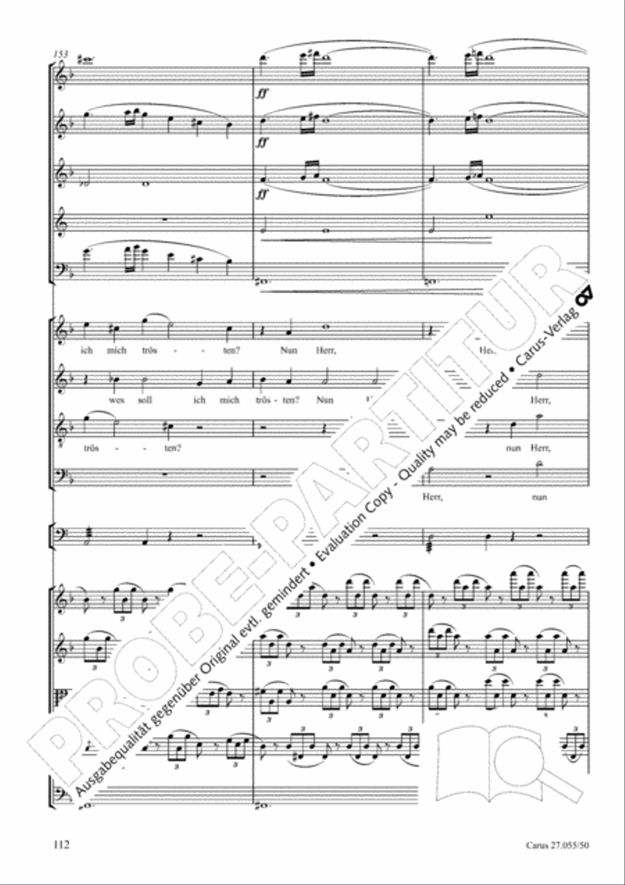 Ein Deutsches Requiem (German Requiem) 4-Part scores gallery preview page 119