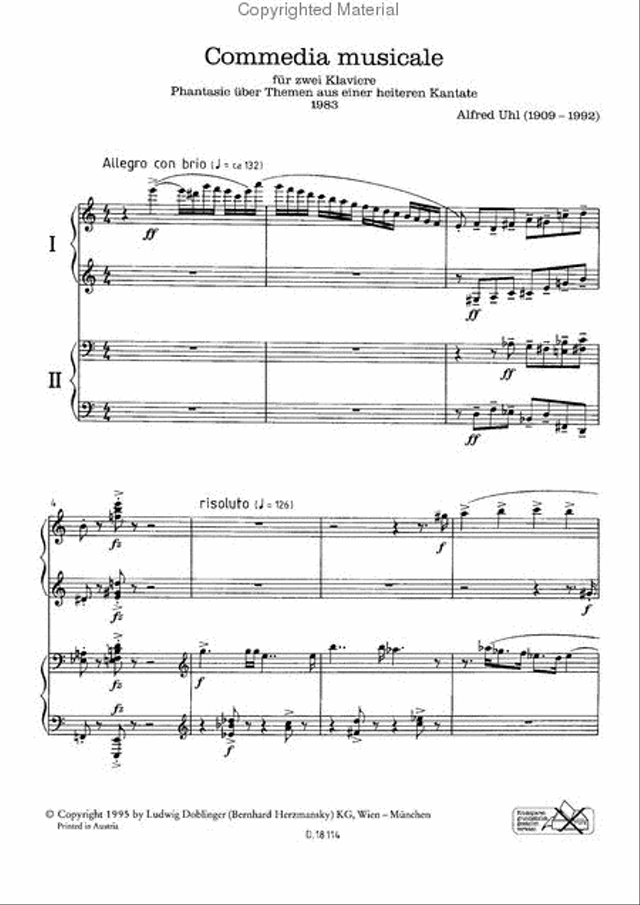 Commedia musicale Commedia musicale Piano Duet scores gallery preview page 2
