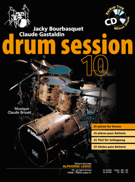Drum Session 10 25 Pieces Pour Batterie (livre + Cd Al29830)