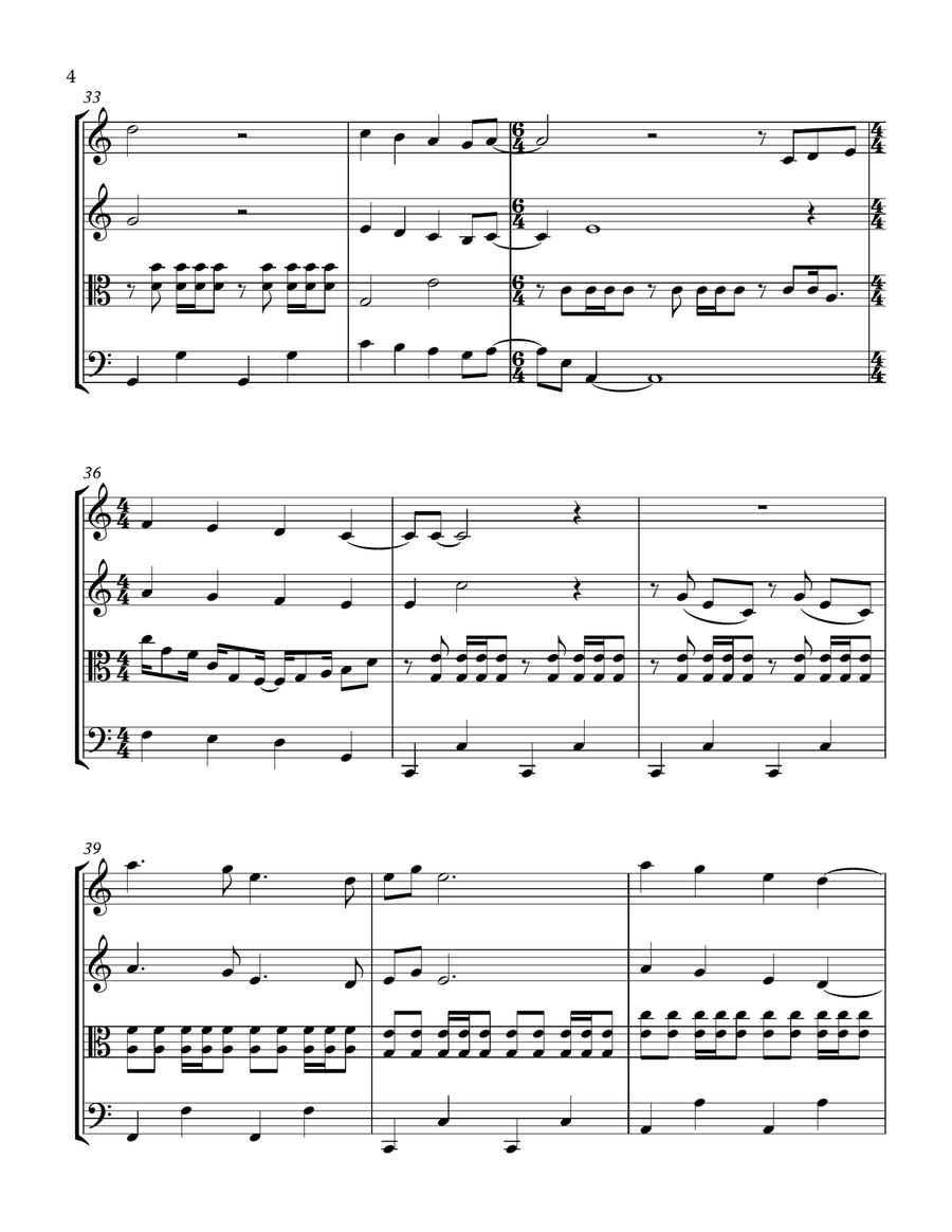 Home String Quartet scores gallery preview page 4