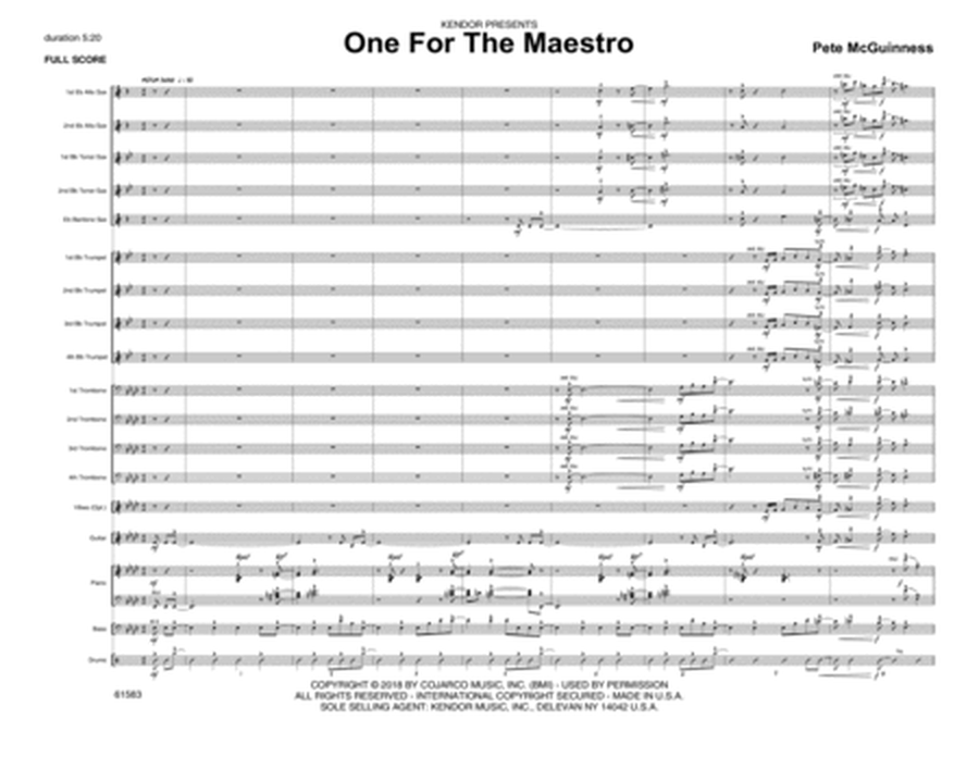 One For The Maestro - Full Score