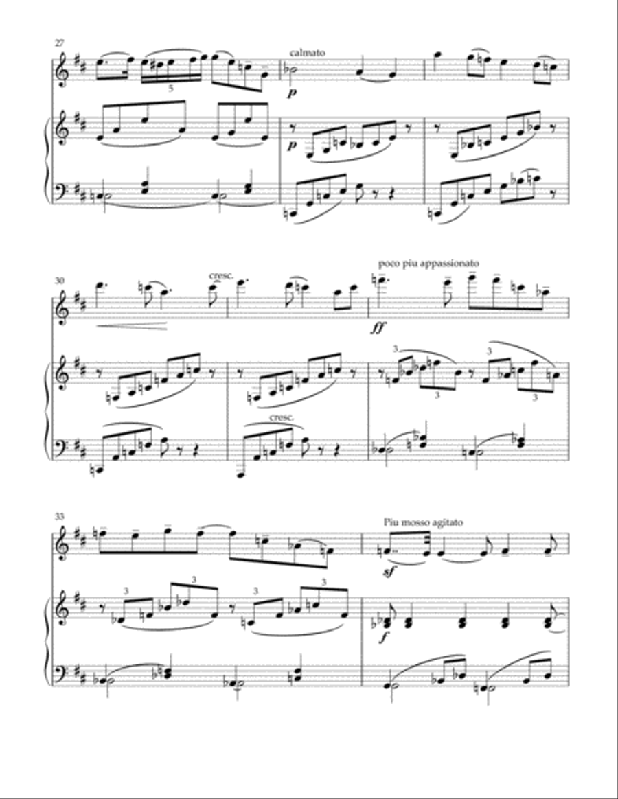 Meditation from Thais for violin and piano Violin Solo scores gallery preview page 4