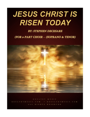Book cover for Jesus Christ Is Risen Today (for 2-part choir - (Soprano and Tenor)