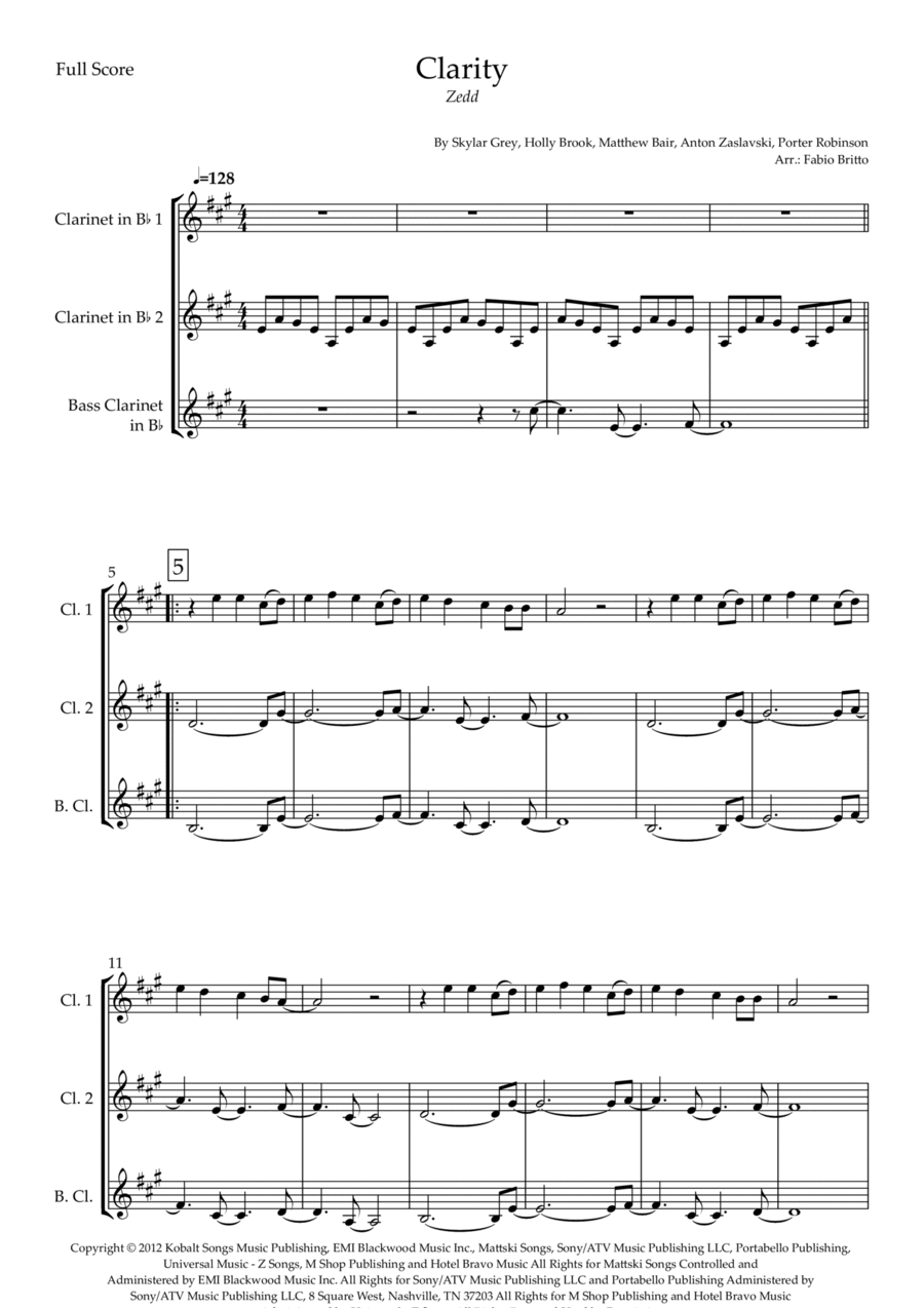 Clarity Clarity Woodwind Trio scores gallery preview page 1