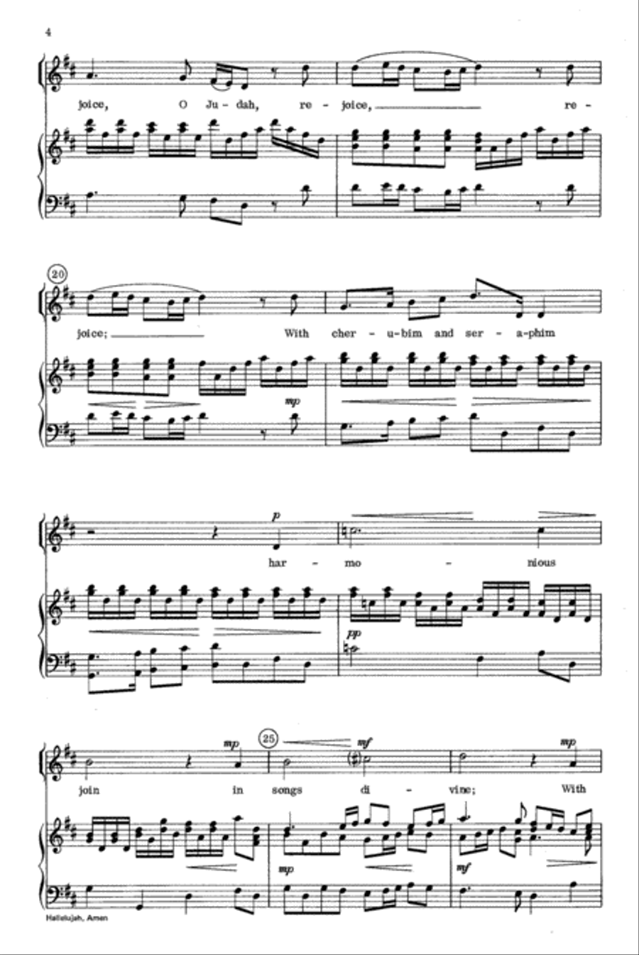 Hallelujah Amen 4-Part scores gallery preview page 4