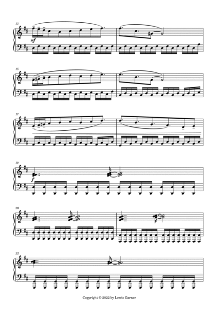 Awaken Piano Solo scores gallery preview page 2