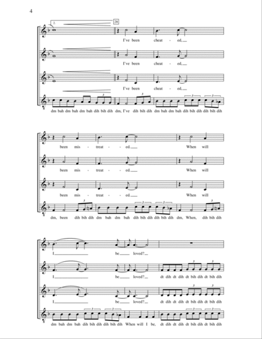 When Will I Be Loved SSAA scores gallery preview page 4