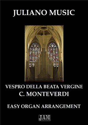 VESPRO DELLA BEATA VERGINE (EASY ORGAN) - C. MONTEVERDI