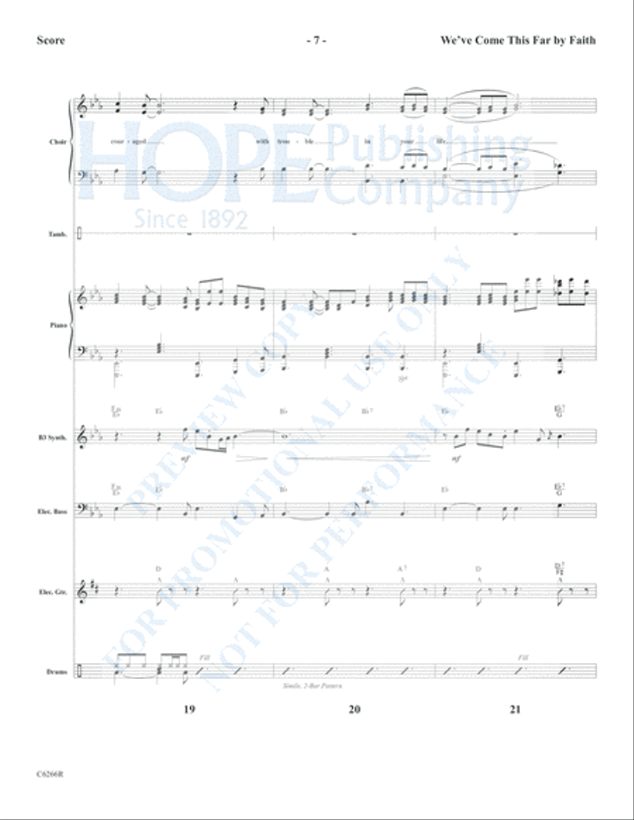 We've Come This Far By Faith 4-Part scores gallery preview page 9