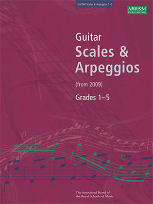 Book cover for Guitar Scales and Arpeggios, Grades 1-5