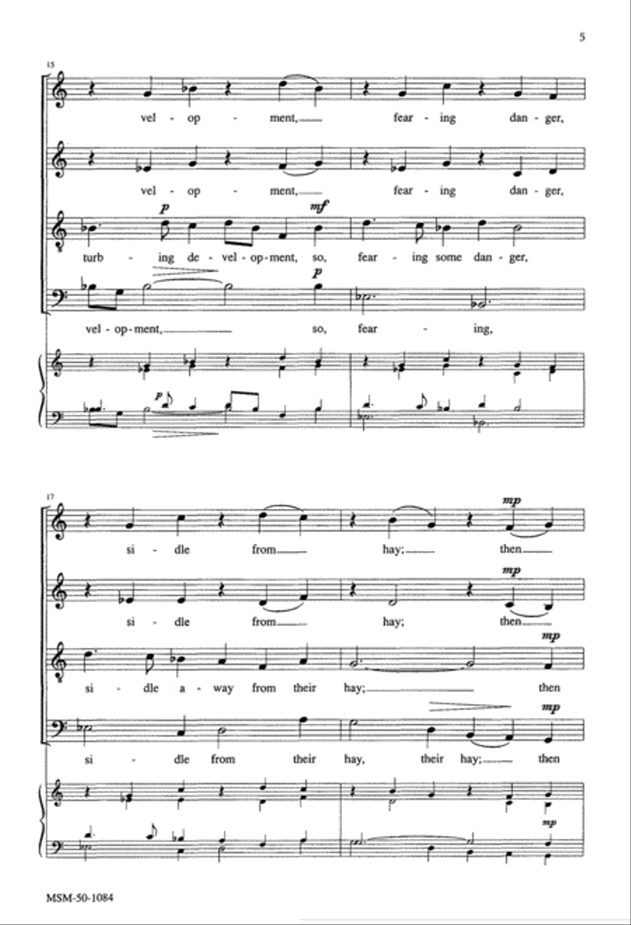 In the Stable 4-Part scores gallery preview page 4
