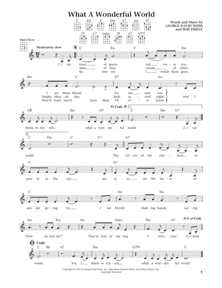 What A Wonderful World (from The Daily Ukulele) (arr. Liz and Jim Beloff)