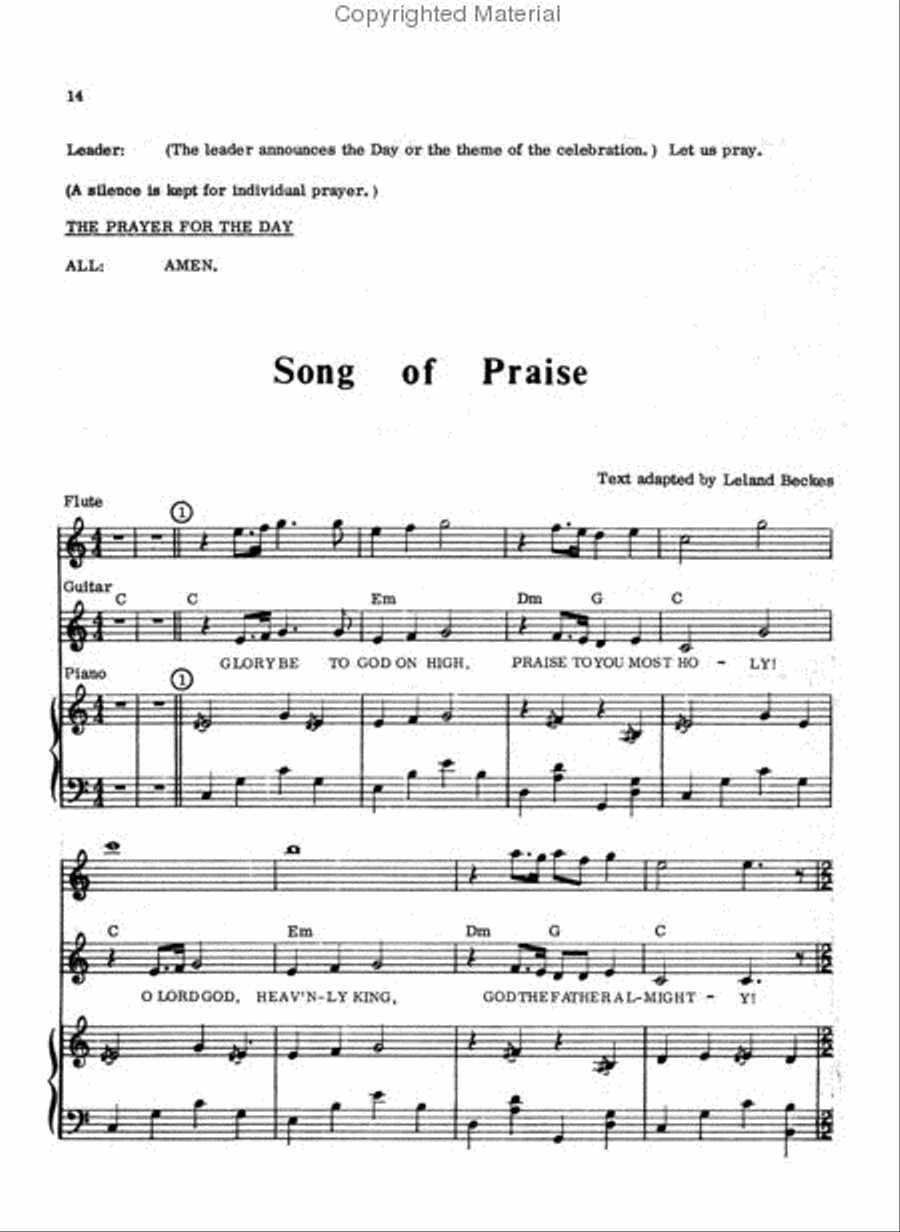 Chicago Folk Service - Accompaniment Choir scores gallery preview page 2