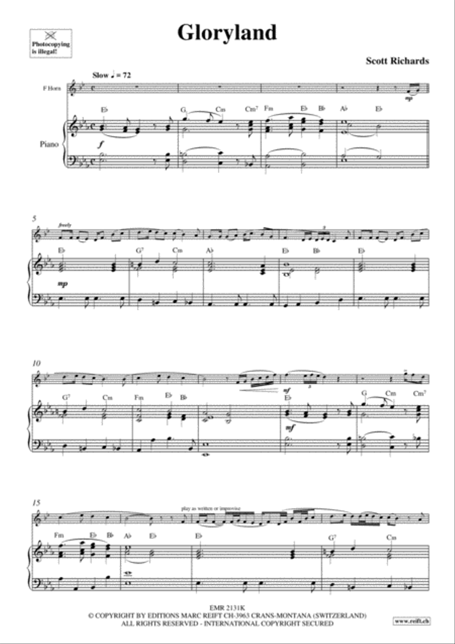 Gloryland Horn scores gallery preview page 3