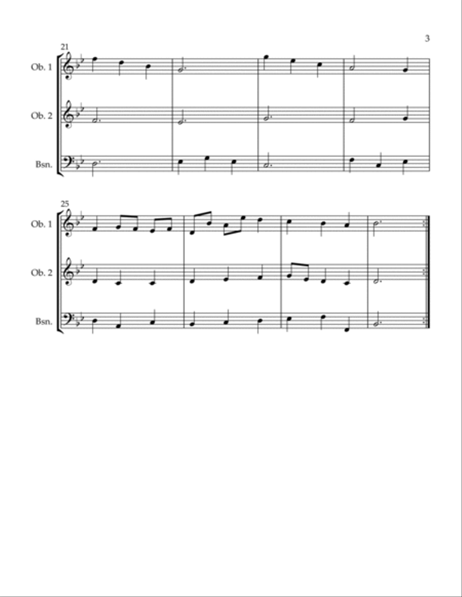 Alchemist Minuet 2 Woodwind Trio scores gallery preview page 3