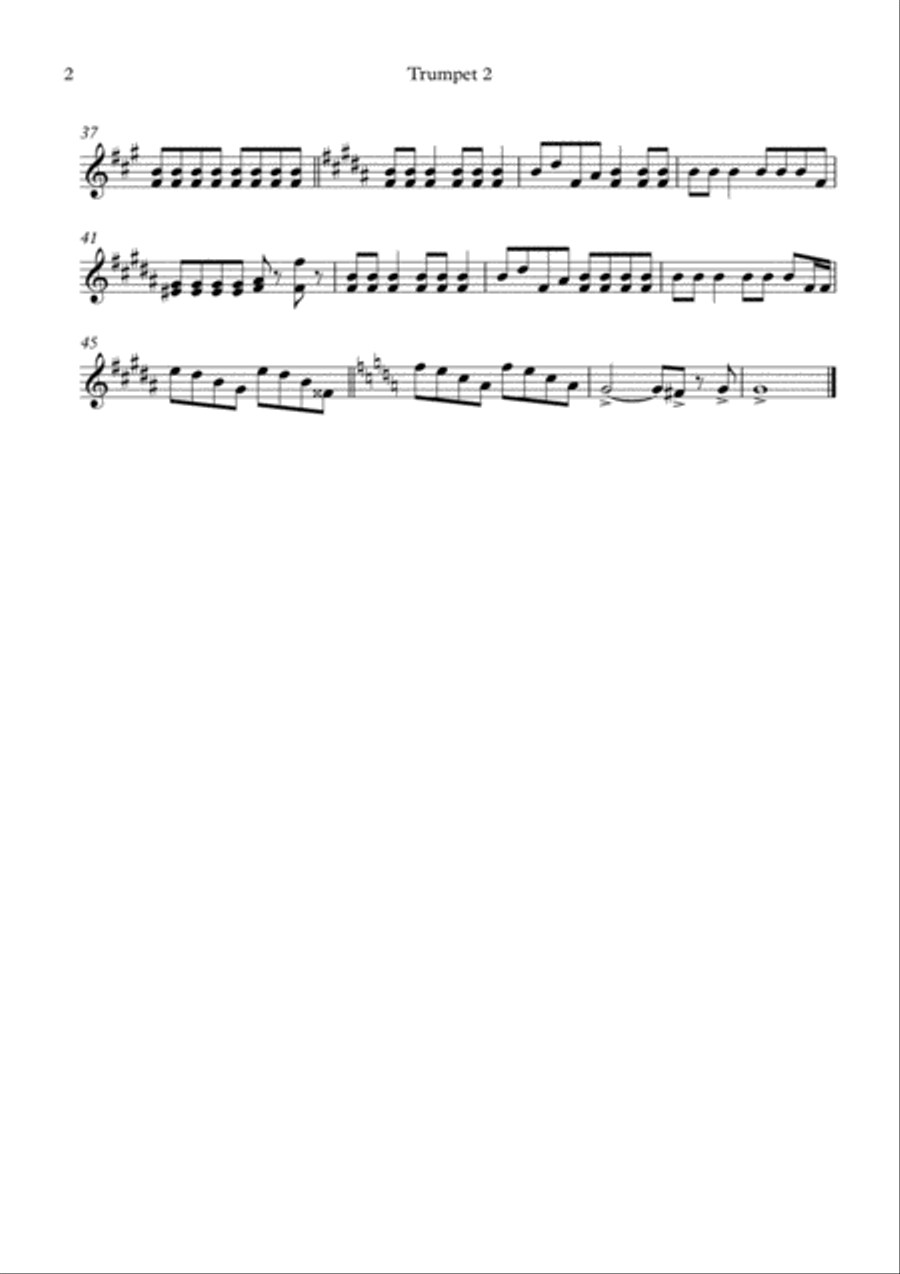 JINGLE BELL JINGLE ALL THE WAY (BRASS ENSEMBLE) Brass Ensemble scores gallery preview page 6