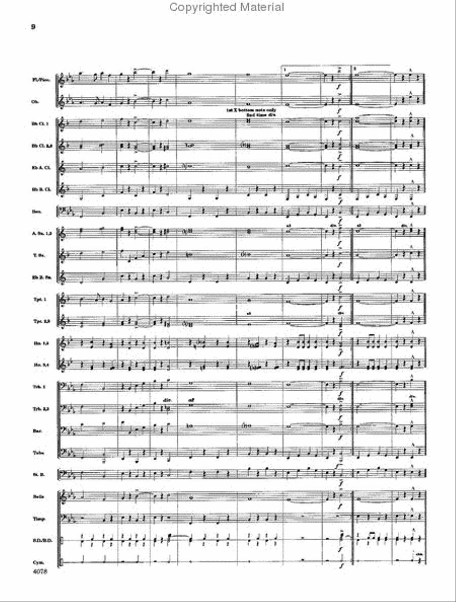 Valley Forge Concert Band scores gallery preview page 9