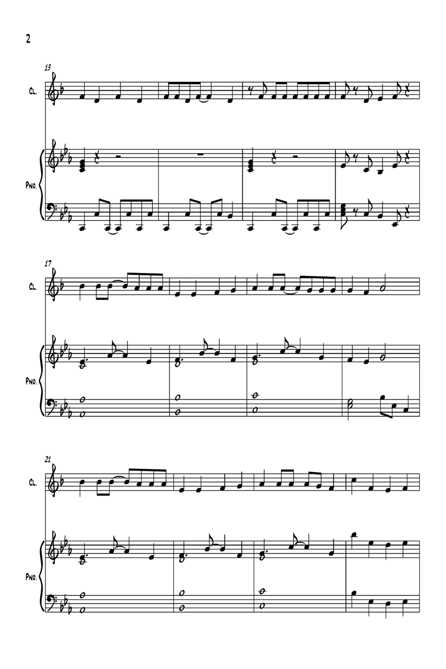 Apt. Apt. Clarinet Solo scores gallery preview page 2