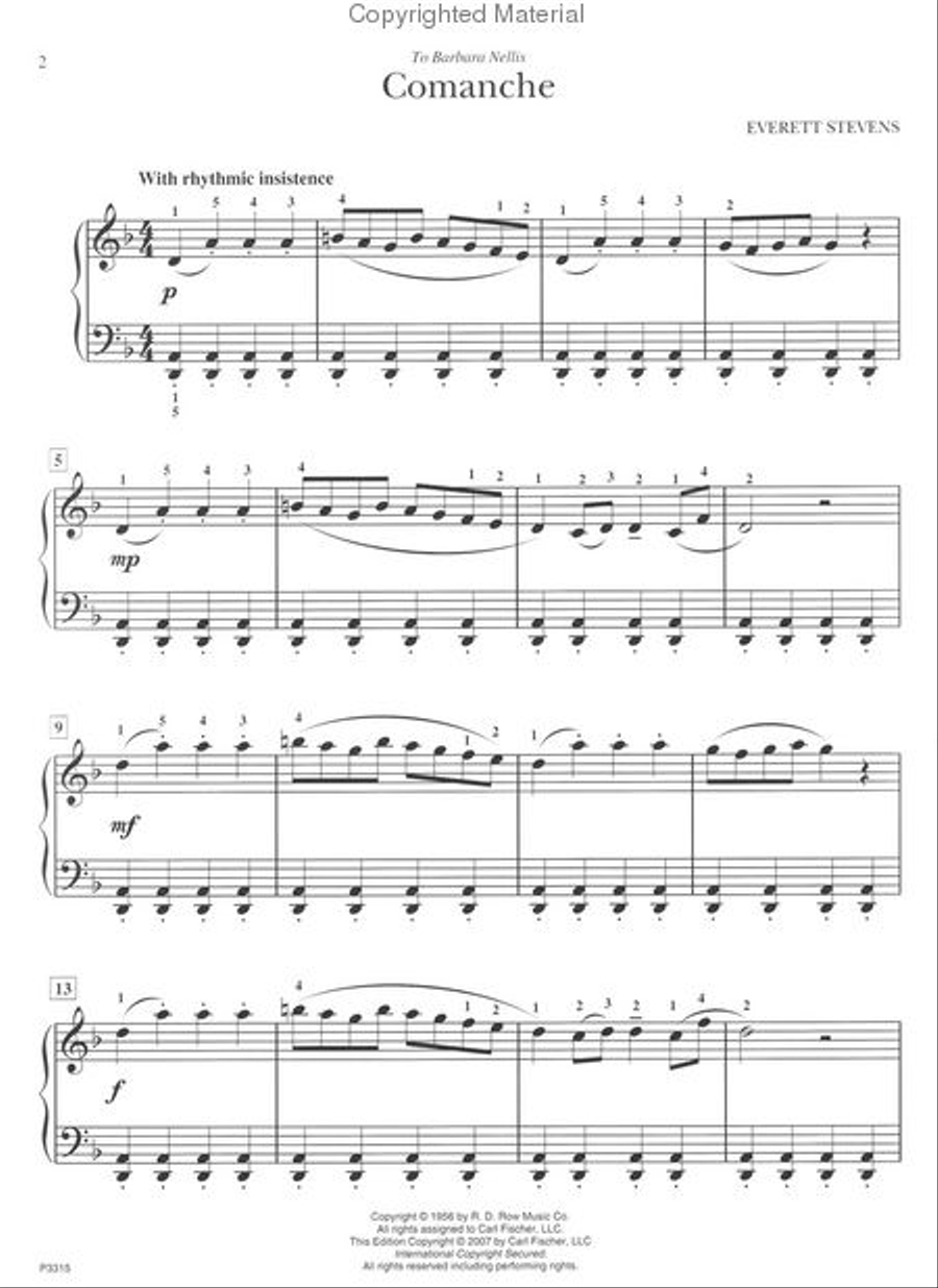 Comanche Piano Solo scores gallery preview page 2