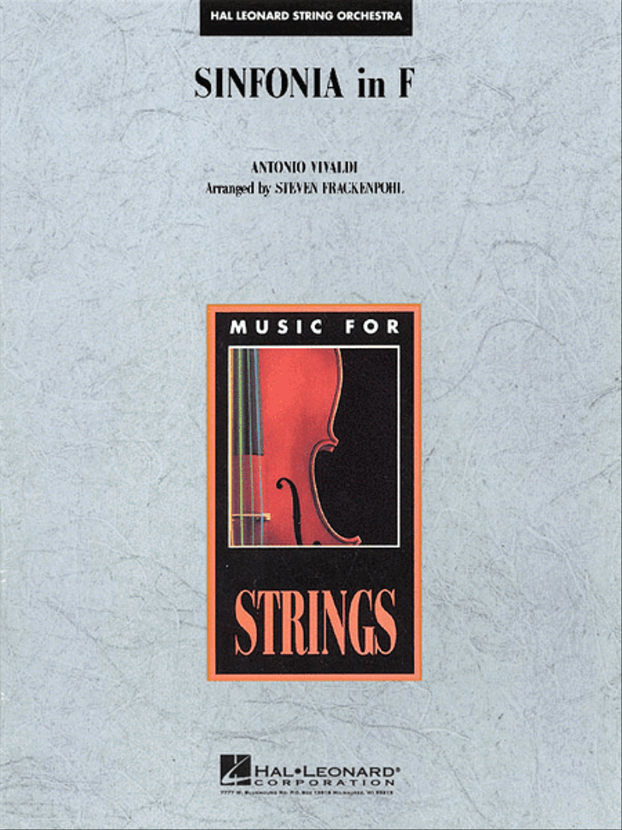 Sinfonia in F String Orchestra scores gallery preview page 1